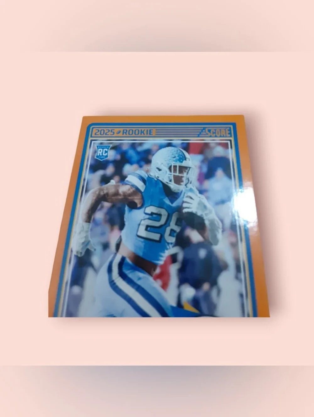 2025 Panini Score Omarion Hampton Rookie Rc Orange Laser Parallel